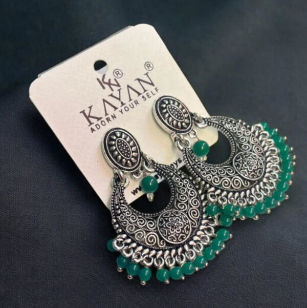 Chand Bali Oxidised Earring